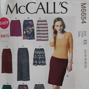 McCalls Sewing Pattern 6654